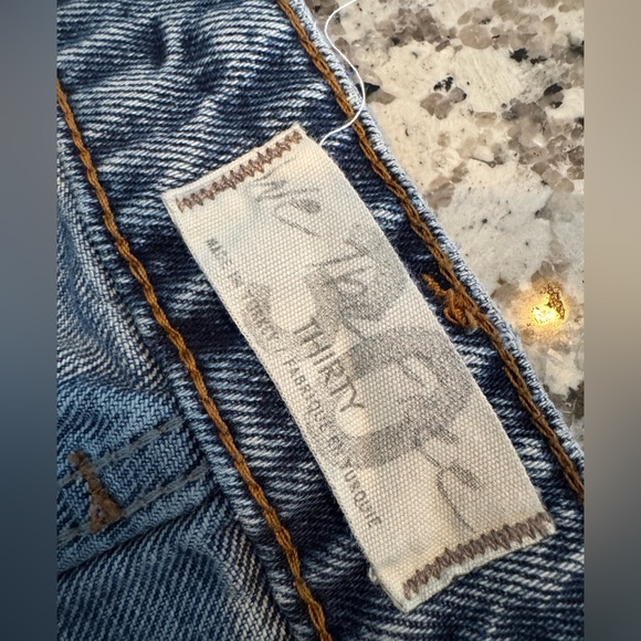 We The Free People Deconstructed Distress Jeans Size 30 Grungecore Casual Chic - Picture 8 of 13